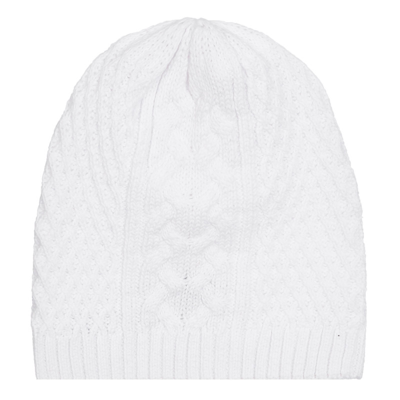 Pălărie pentru bebeluși tricotată, albă  254714