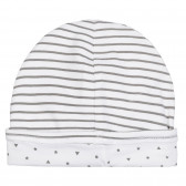 Pălărie de bumbac cu imprimeu figural pentru bebeluș, în alb Chicco 254753 