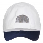 Pălărie de bumbac cu vizor, albă Chicco 254955 2