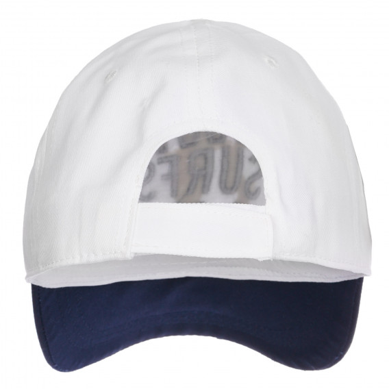 Pălărie de bumbac cu vizor, albă Chicco 254955 2