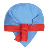 Pălărie de bumbac cu imprimeu și accente roșii, albastru Chicco 254969 3