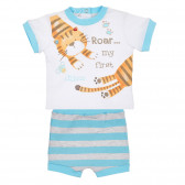Set de tricouri din bumbac și pantaloni scurți pentru bebeluși pentru un băiat Chicco 255005 