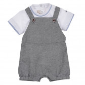 Set de tricou și salopetă din bumbac pentru un bebeluș Chicco 255032 