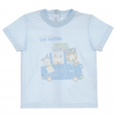 Pijamale din bumbac cu mâneci scurte pentru bebeluș, albastru Chicco 255060 2