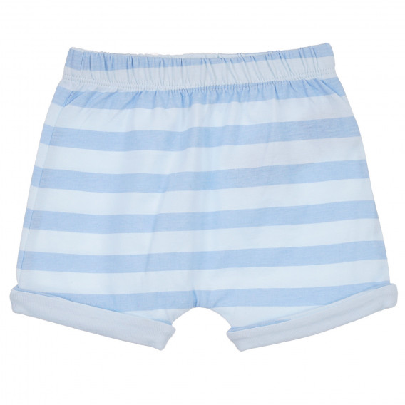 Pijamale din bumbac cu mâneci scurte pentru bebeluș, albastru Chicco 255065 6