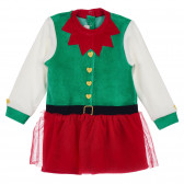 Costum de elf de Crăciun pentru fetiță, multicolor Chicco 255155 2