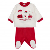 Set de Crăciun Chicco din bluză și pantaloni cu botoși, cu ursuleți, pentru bebelusi Chicco 255167 8