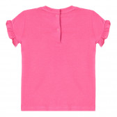 Tricou Chicco din bumbac roz cu inscripție pentru bebeluși Chicco 255238 4
