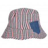 Pălărie din bumbac cu dungi cu aplicație de buzunar, multicoloră Chicco 255428 