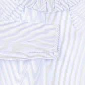 Bluză Chicco din bumbac cu dungi și volane, alb și albastru Chicco 255544 2