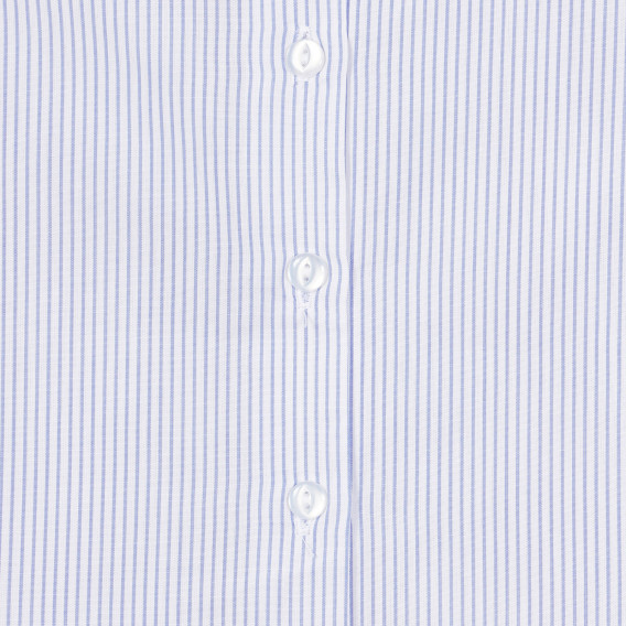Bluză Chicco din bumbac cu dungi și volane, alb și albastru Chicco 255546 3