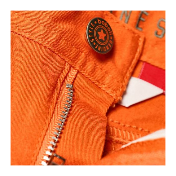 Pantaloni scurți de culoare portocalie, pentru băieți Boboli 25569 3