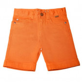 Pantaloni scurți de culoare portocalie, pentru băieți Boboli 25571 