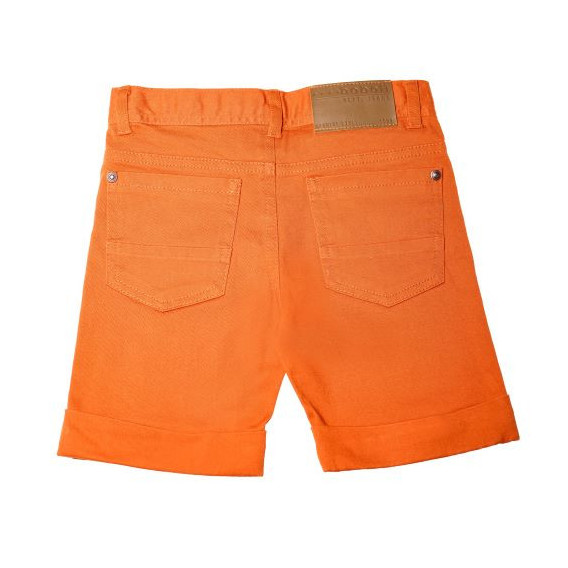 Pantaloni scurți de culoare portocalie, pentru băieți Boboli 25572 2