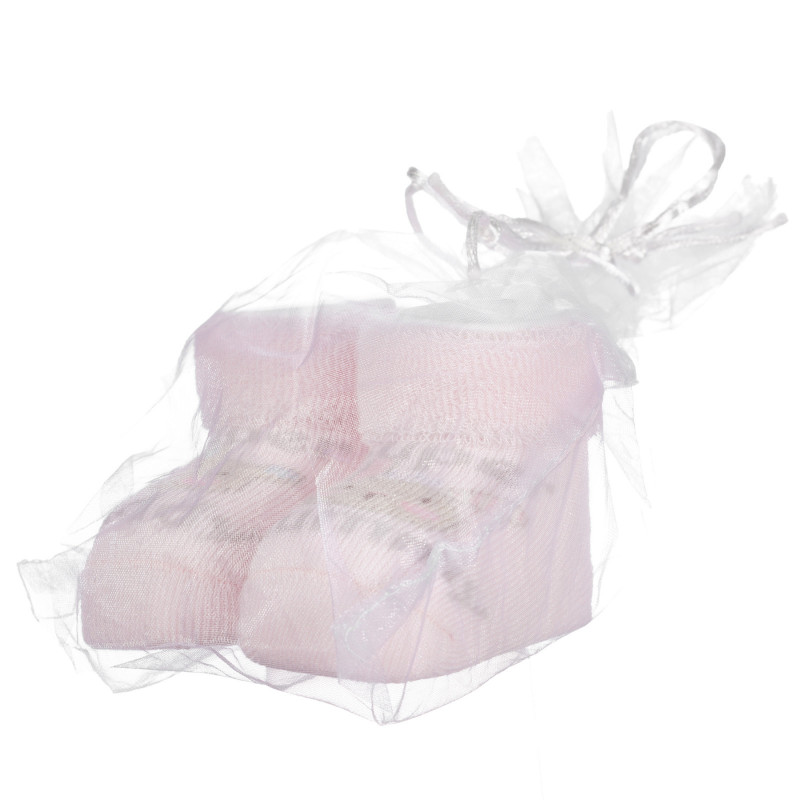 Șosete tricotate DADDY pentru un bebeluș roz  255893