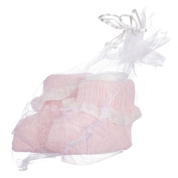 Șosete tricotate pentru bebeluși, în roz Chicco 255908 