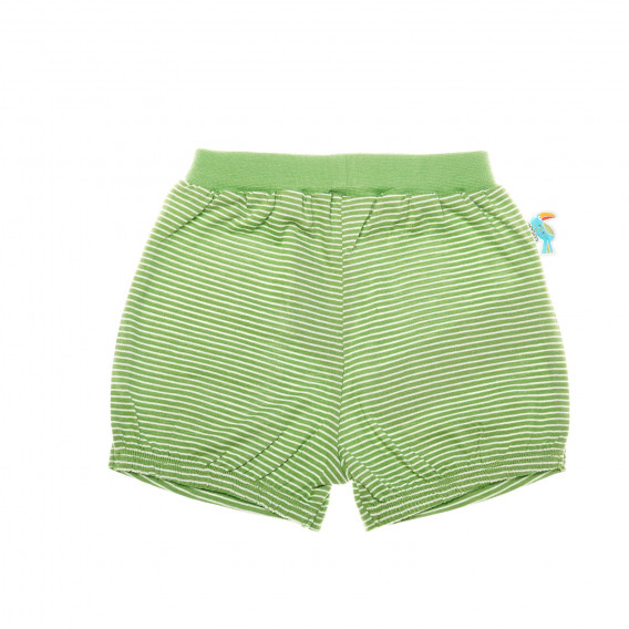 Pantaloni scurți de bumbac pentru copii, cu dungi verzi Boboli 25592 2