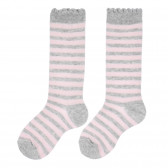 Set de trei perechi de șosete pentru bebeluși în roz și gri Chicco 255936 5