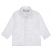Set de cămașă din bumbac și pantaloni pentru bebeluși în alb și albastru Chicco 256028 2