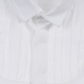Set de cămașă din bumbac și pantaloni pentru bebeluși în alb și albastru Chicco 256030 3