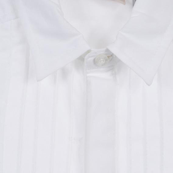 Set de cămașă și pantaloni pentru bebeluși din bumbac, alb Chicco 256062 3