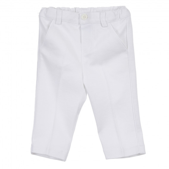 Set de cămașă și pantaloni pentru bebeluși din bumbac, alb Chicco 256065 6