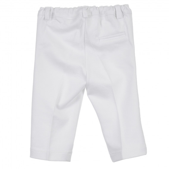 Set de cămașă și pantaloni pentru bebeluși din bumbac, alb Chicco 256066 7
