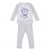 Pijamale de bumbac TENDER, gri Chicco 256076 