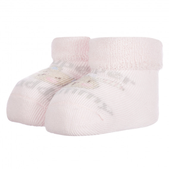 Șosete tricotate MOMIE ȘI DADDY pentru un bebeluș, în roz Chicco 256141 