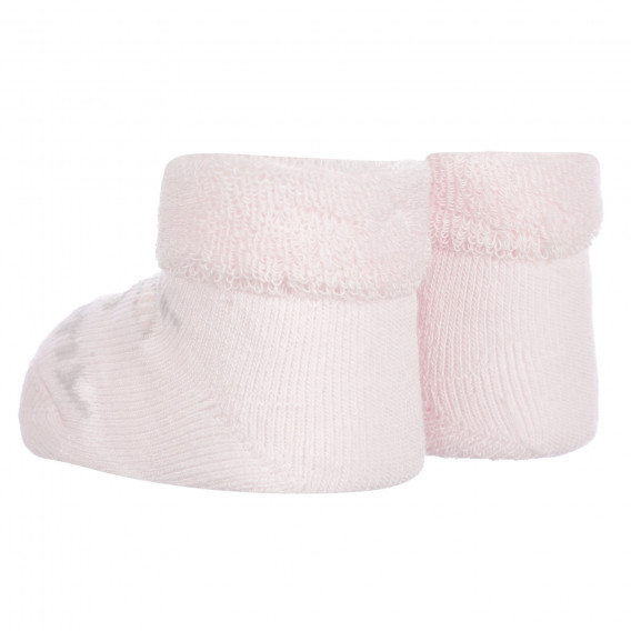 Șosete tricotate MOMIE ȘI DADDY pentru un bebeluș, în roz Chicco 256142 2