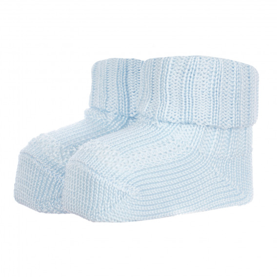 Șosete tricotate pentru bebeluși, în albastru Chicco 256251 