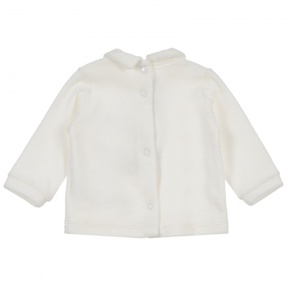 Set de bluză cu botine pentru bebeluși în alb și gri Chicco 256346 12