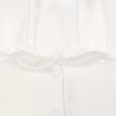 Rochie din bumbac cu mâneci lungi pentru bebeluș, albă Chicco 256351 3