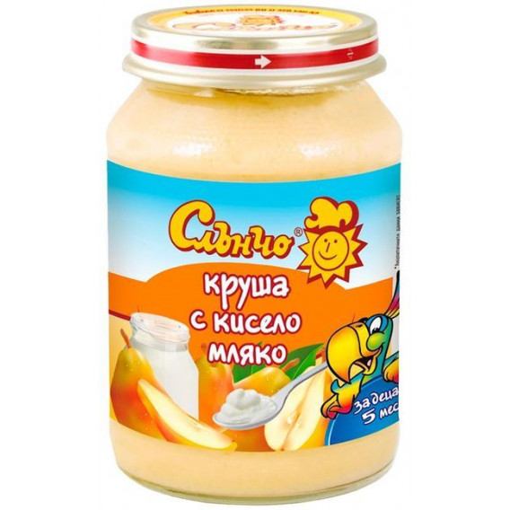 190 g. Desert iaurt cu pere pentru copii de peste 5 luni Слънчо 256604 