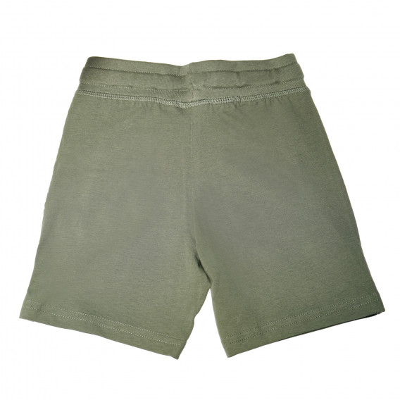 Pantaloni scurți de culoare verde închis, pentru băieți Boboli 25701 3