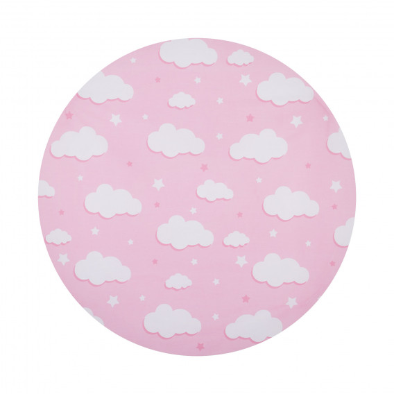 Set de pat pentru pătuț Norișor, roz Chipolino 257195 2