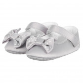 Pantofi cu panglici pentru bebeluși, gri Chicco 257653 