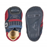 Pantofi cu detalii roșii pentru bebeluș, bleumarin Chicco 257780 3