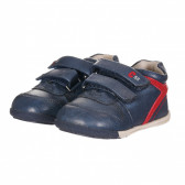 Pantofi cu detalii roșii, bleumarin Chicco 257868 