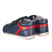 Pantofi cu detalii roșii, bleumarin Chicco 257869 2