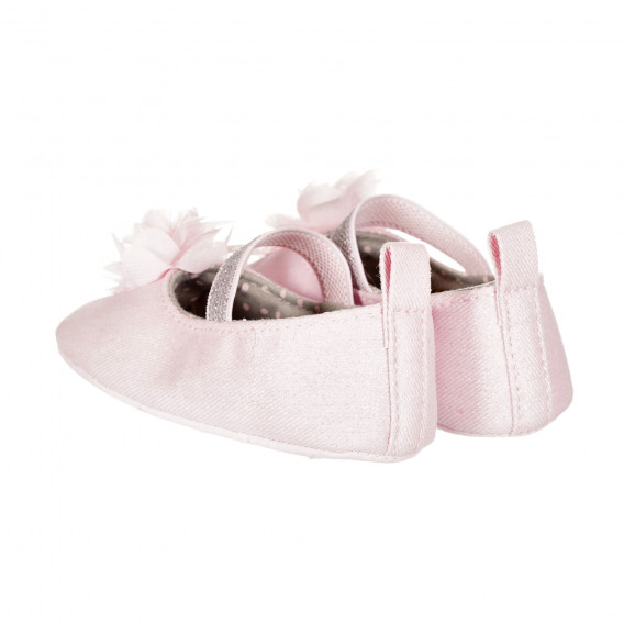 Pantofi cu aplicatie de flori, roz Chicco 257968 2