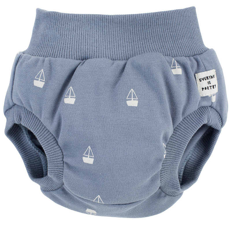 Pantaloni scurți pentru bebeluși din bumbac, albaștri  258014