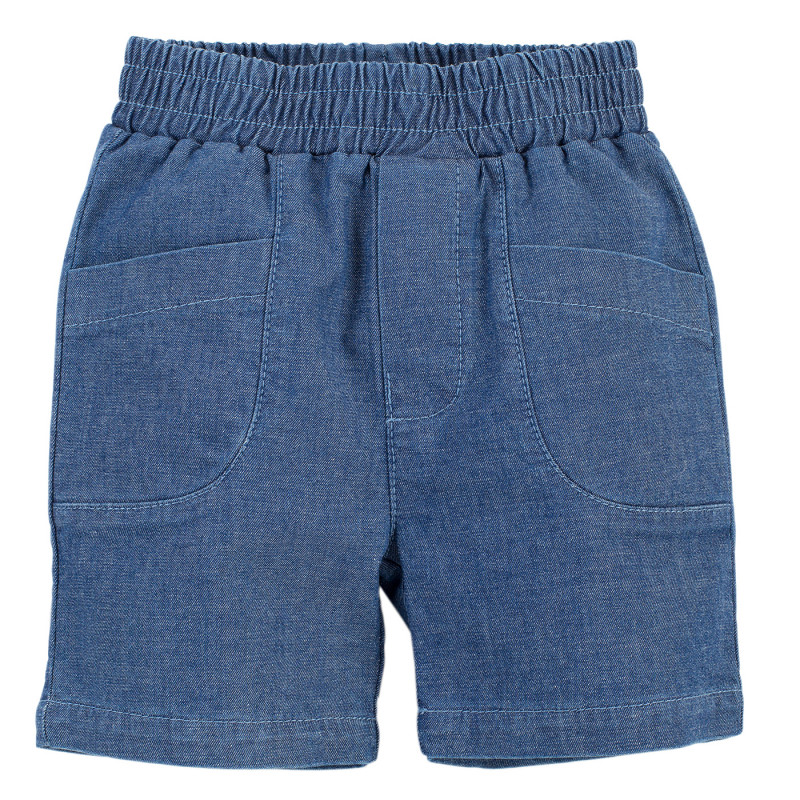Pantaloni scurți din denim, în albastru  258016