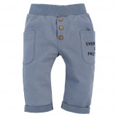 Pantaloni din bumbac cu capete pliate, albaștri Pinokio 258046 