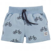 Pantaloni scurți pentru bebeluși din bumbac, în albastru Pinokio 258049 