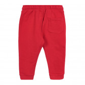 Pantaloni sport din bumbac pentru bebeluși, roșii Chicco 258126 4