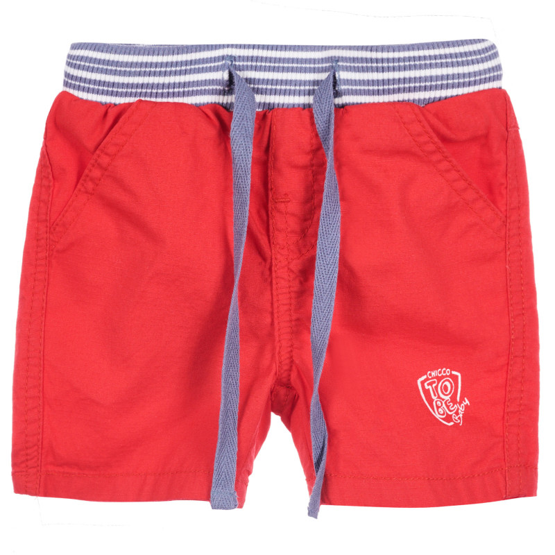 Pantaloni scurți din bumbac pentru bebeluși, în roșu  258135
