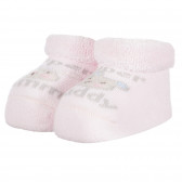 Botoși tricotate MOMY AND DADDY pentru bebeluși, roz Chicco 258143 