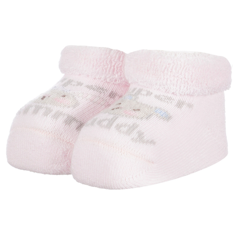 Botoși tricotate MOMY AND DADDY pentru bebeluși, roz  258143