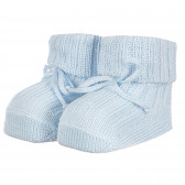 Botoși tricotați cu șiret pentru bebeluși, albaștri Chicco 258181 